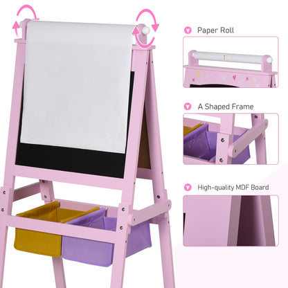 1 Kids Art Easel with Paper Roll