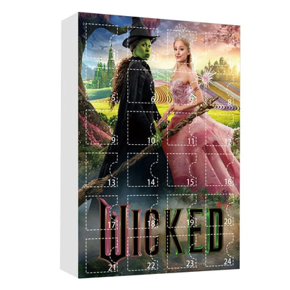 2025 New Wicked Christmas Advent Calendar 24d Blind Box Anime Figures Acrylic Box Xmas Decoration Model Surprise Christmas Gift