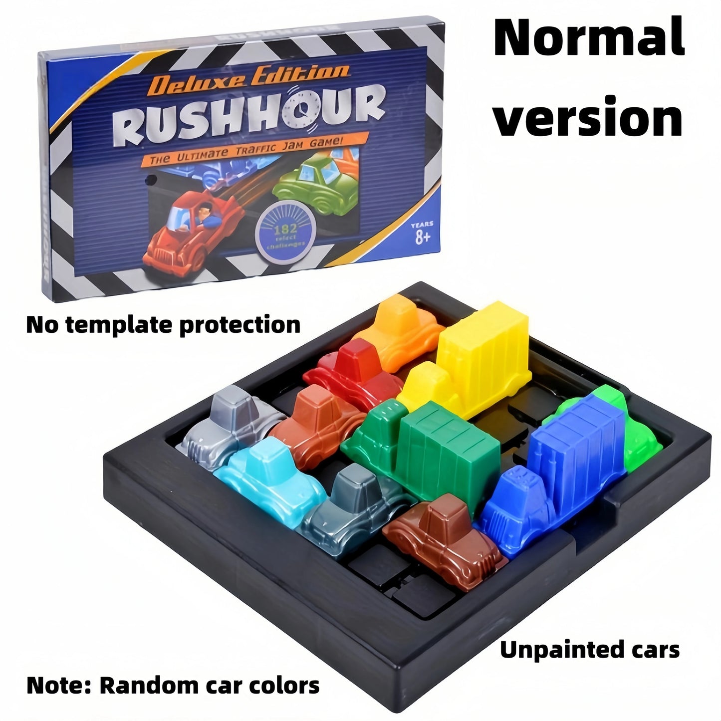 Puzzle traffic rush hour game, racing rush hour car Huarong Road logical reasoning desktop game, children's puzzle toys, childre