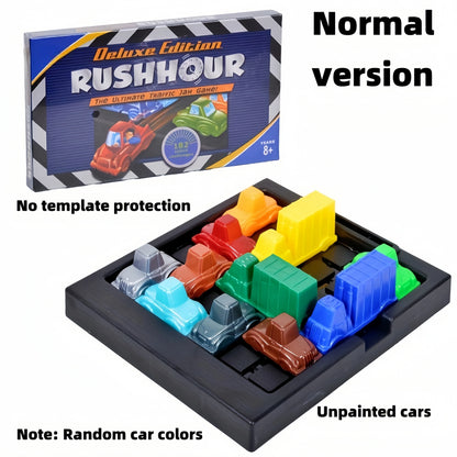 Puzzle traffic rush hour game, racing rush hour car Huarong Road logical reasoning desktop game, children's puzzle toys, childre