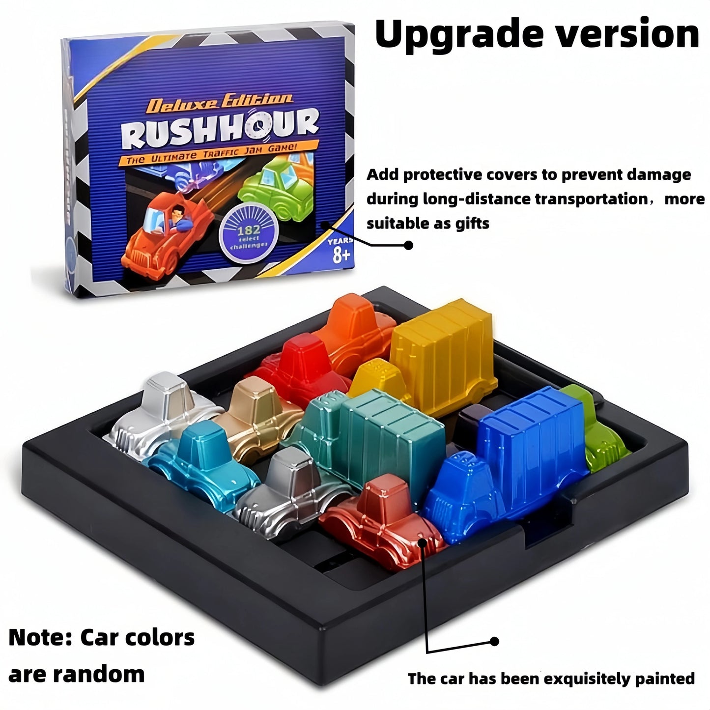 Puzzle traffic rush hour game, racing rush hour car Huarong Road logical reasoning desktop game, children's puzzle toys, childre