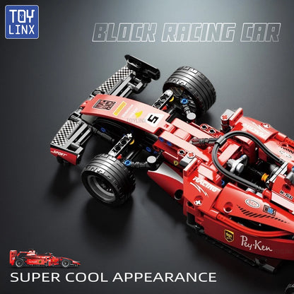 455PCS RC Race Cars Sets MOC Remote Building Blocks Control Car DIY Vehicle Kits Building Toys for Kids Christmas Halloween Gift