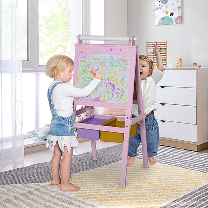 1 Kids Art Easel with Paper Roll